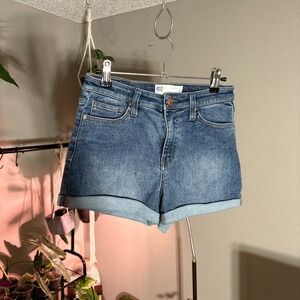 RSQ‎ Jeans High Rise Cuff Denim Shorts Womens Size 27 Blue Casual